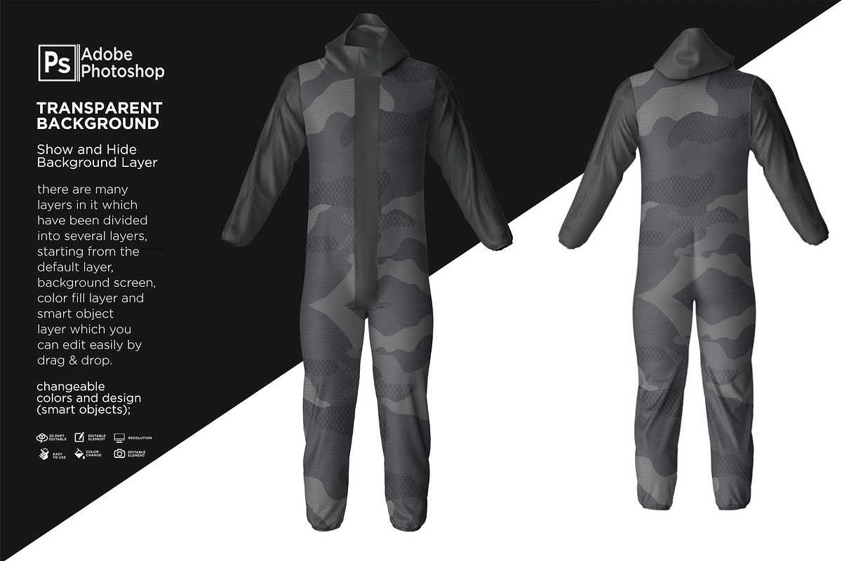 Hoodie Jumper Wearpack Mockup, a Hoody Mockup by Nanggroe Scripting (Photo 5 of 9)