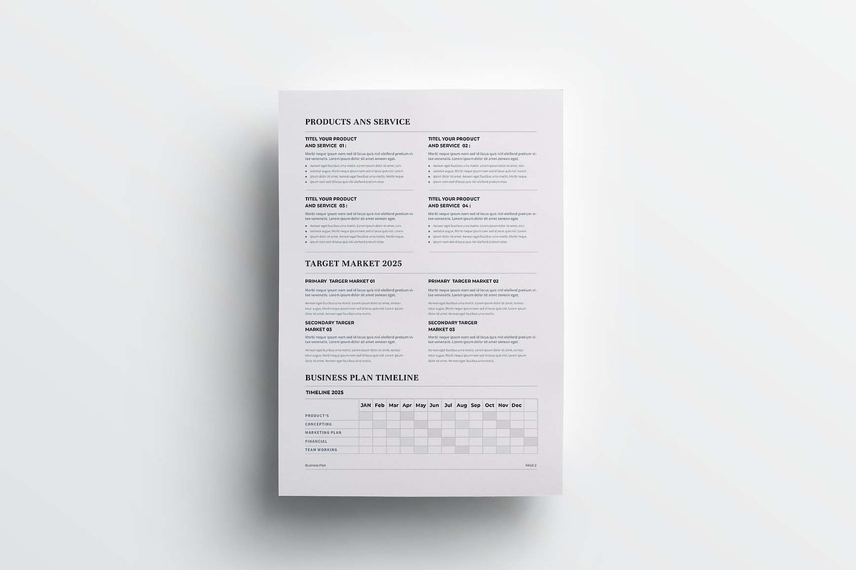 Business Plan | MS Word & Indesign, a Stationery Template by design_hut (Photo 5 of 7)
