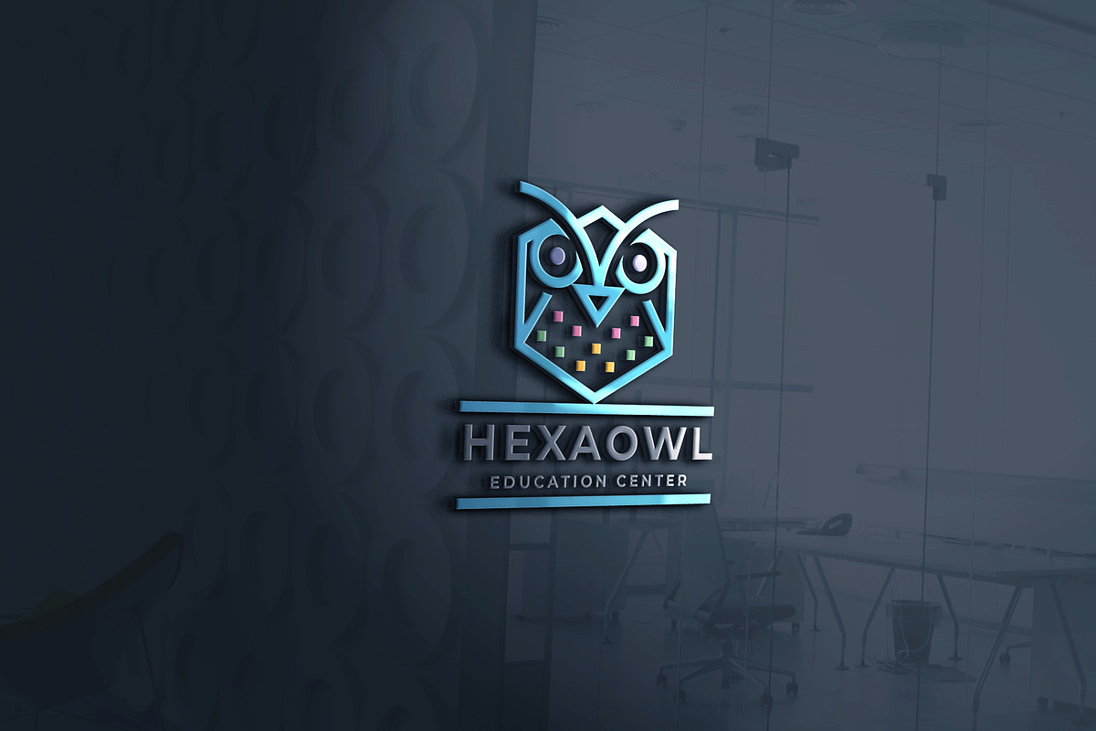 Hexa Owl Logo, a Branding & Logo Template by Design_Planet (Photo 3 of 4)