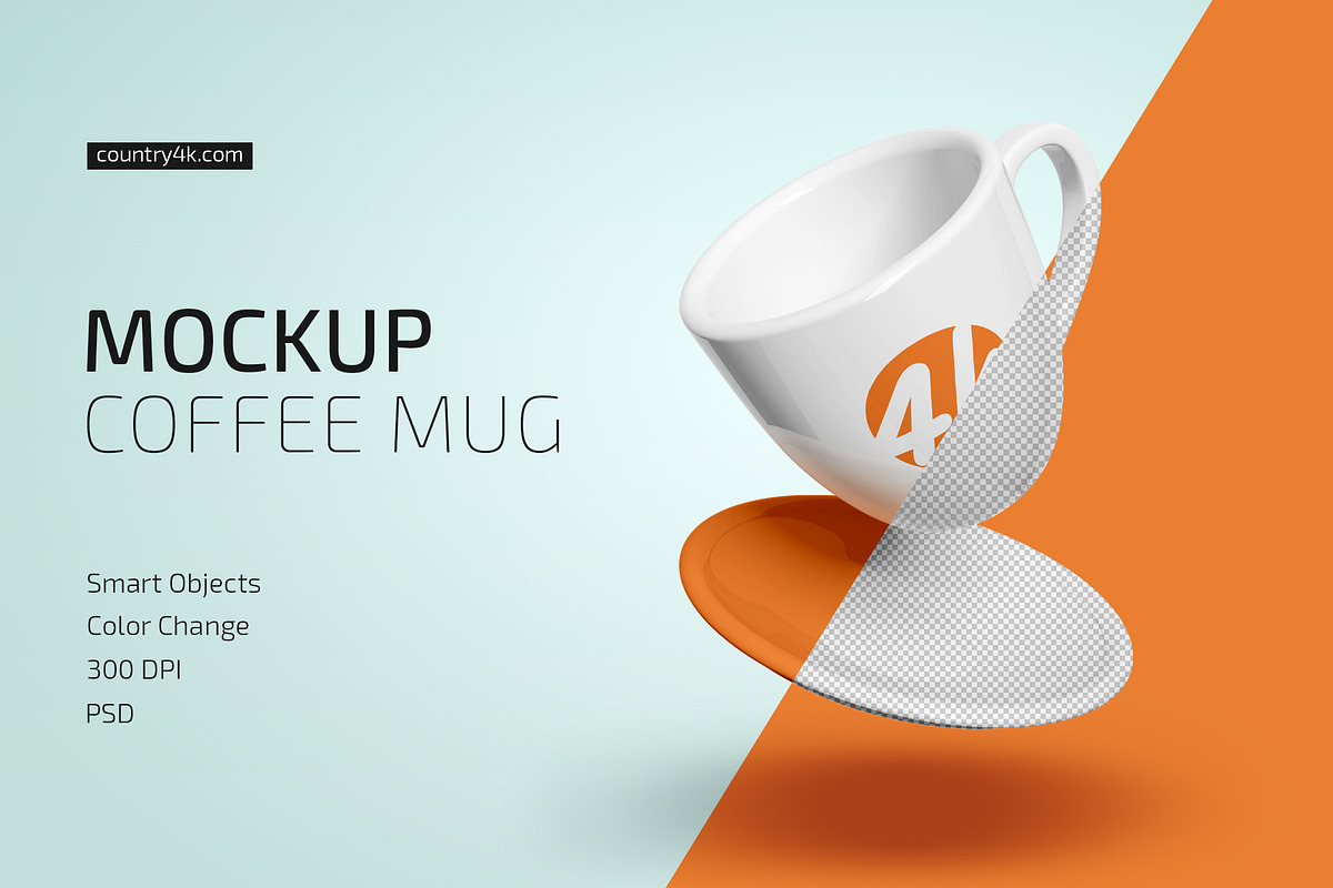 Coffee Mug Mockup, a Merchandise Mockup by Country4k (Photo 1 of 3)