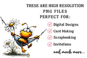 Funny Spring Bee Clipart, an Illustration by OK Design (Thumbnail 4 of 6)