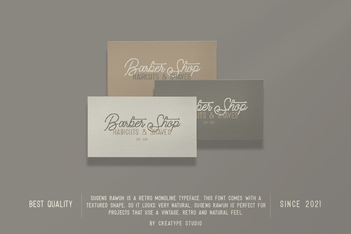Sugeng Rawuh Monoline Retro, a Sans Serif Font by Creatype Studio (Photo 6 of 9)