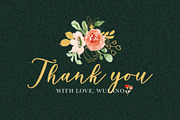 Classy Florals - Watercolor Clipart, a Decorative Illustration by wulano (Thumbnail 6 of 6)