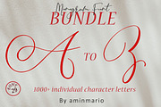 MONOGRAMS BUNDLE A to Z, a Script Font by AMINMARIO (Thumbnail 37 of 37)
