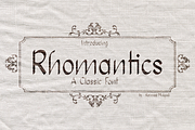 Rhomantics, a Sans Serif Font by BaronWNM (Thumbnail 1 of 7)