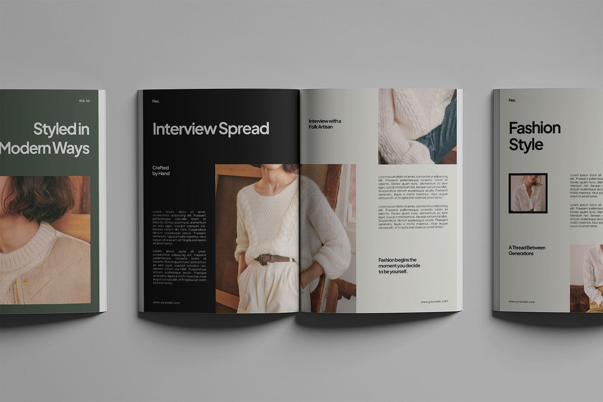 Fles Editorial Fashion Magazine, a Magazine Template by Haps Space (Photo 6 of 8)