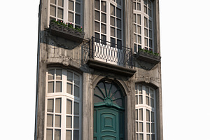 Buildings Facade 181 Low Poly