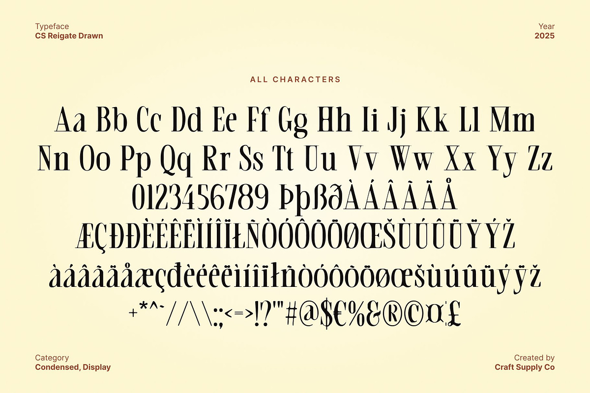 CS Reigate Drawn, a Serif Font by Craft Supply Co. (Photo 8 of 8)