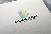 Autism care hand logo kids logo, a Branding & Logo Template by REDVY CREATIVE (Thumbnail 1 of 2)
