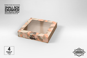 Small Box Drawer WindowSleeve Mockup