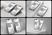 iPhone 14 Pro Max Bundle - 21 Mockup, an iPhone Mockup by 360 Mockups (Thumbnail 10 of 13)