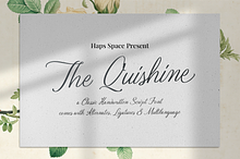 Quishine - Classic Handwritten Font