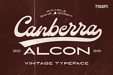 Canberra Alcon Vintage Font Duo