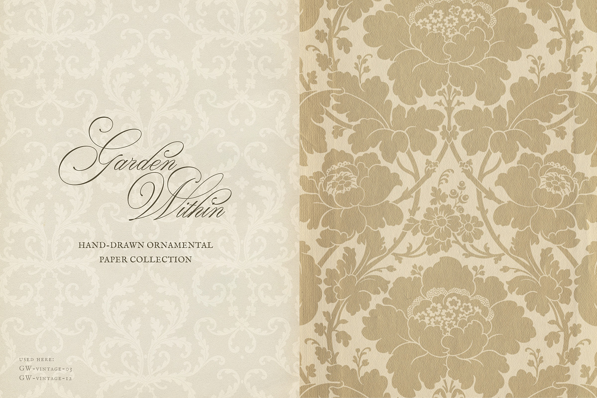 Garden Within: Vintage Floral Papers, a Texture Graphic by alonahaidash (Photo 16 of 27)