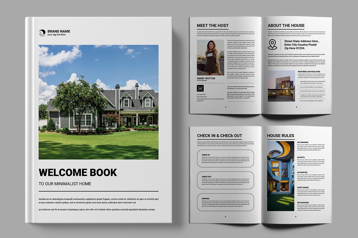 House Rental Welcome Book, a Brochure Template by MightyDesign (Photo 1 of 6)