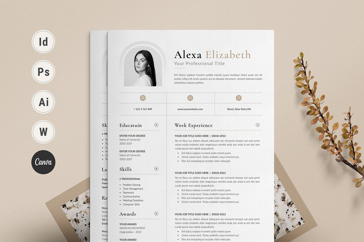 Clean Resume / CV, a Resume Template by Creativity-Design