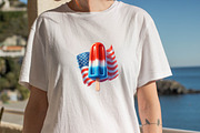 Watercolor Patriotic Popsicle Clipar, an Illustration by SVGArt (Thumbnail 7 of 8)