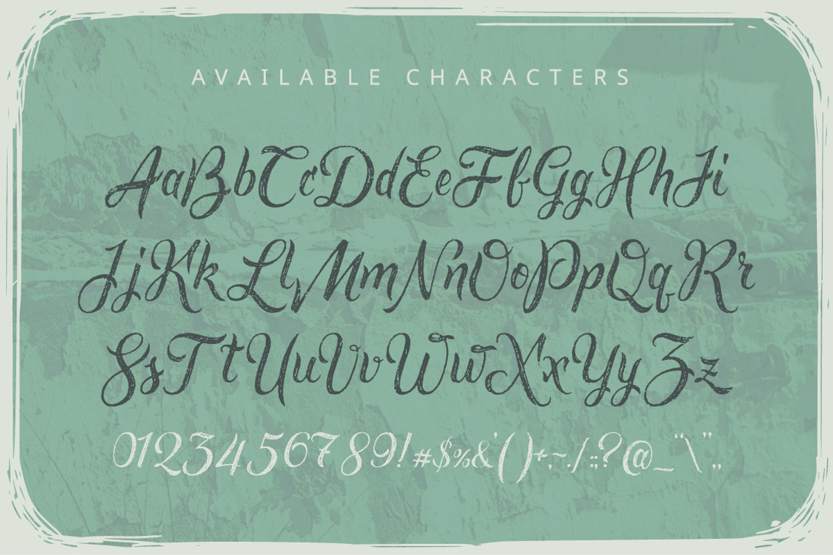 Rusted brushpen script + bonus preview 3