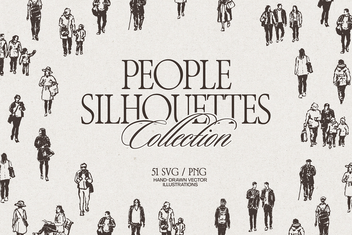 Urban People Silhouette Illustration, a Person Illustration by TheMountBirdStudio (Photo 1 of 9)