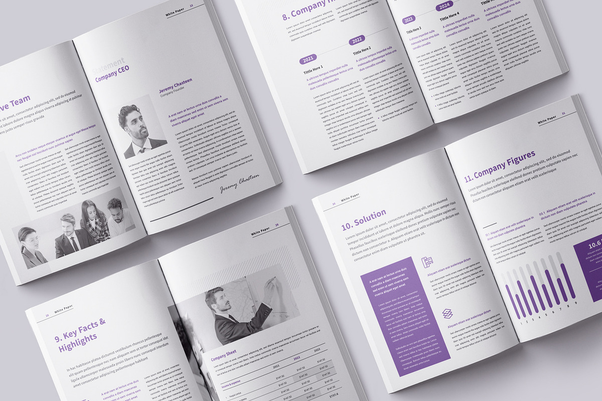 White Paper | Canva, Word, PPTX, IN, a Brochure Template by ArtisticLand (Photo 6 of 8)