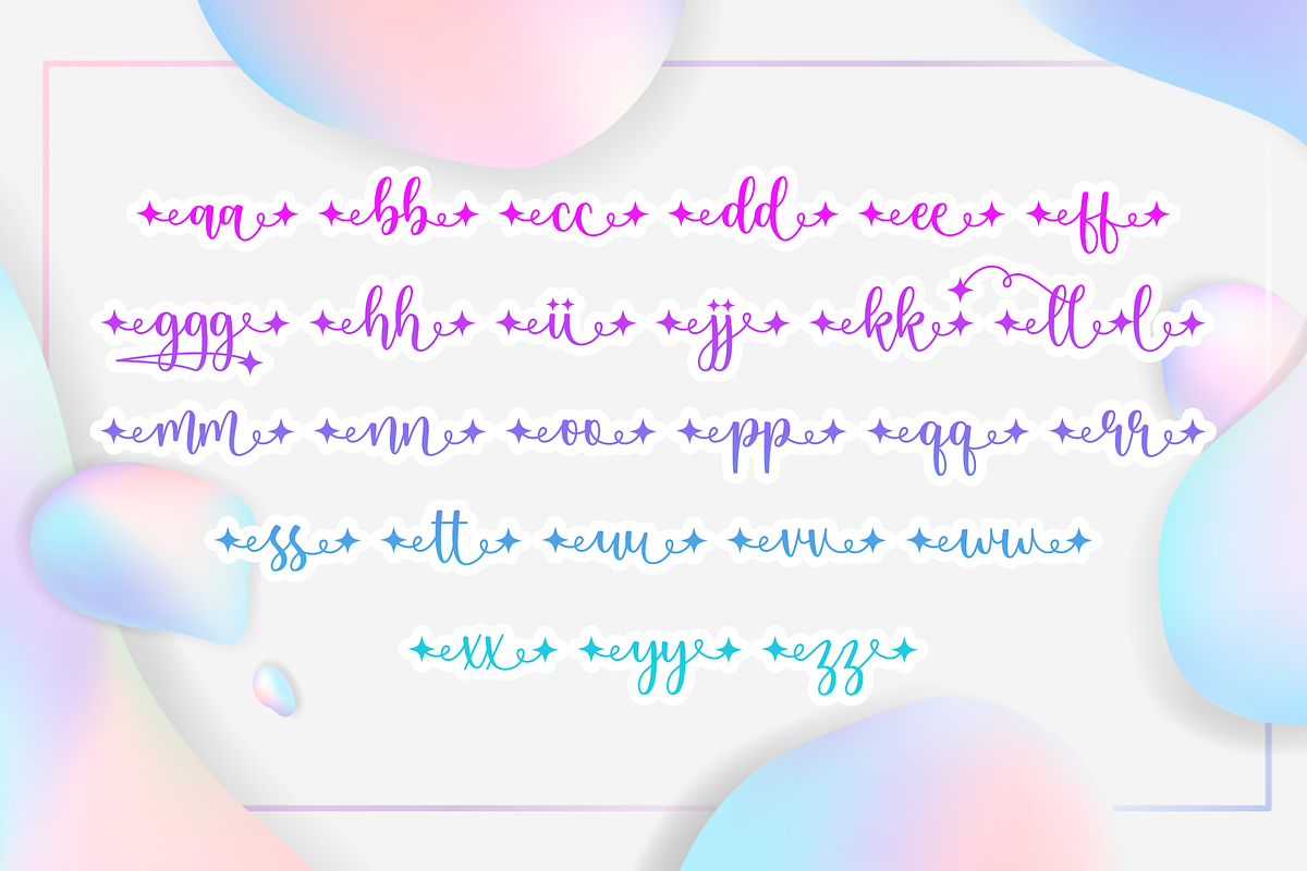 Magical, a Script Font by Artkenza (Photo 8 of 9)