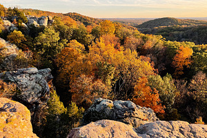 Autumn forest landscape from rocky overlook at Garden of the Gods, Colorado Spr, a Nature Photo by AS photostudio