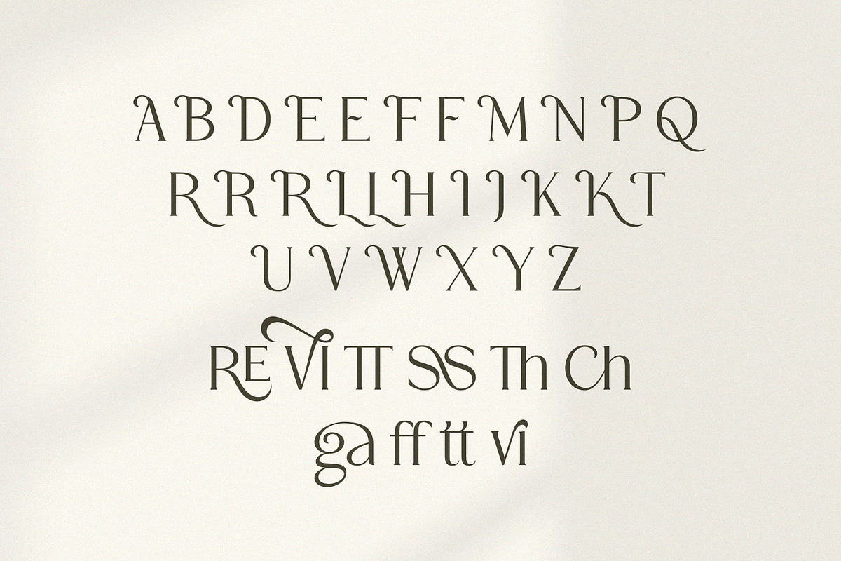 Rogatte || elegant ligature serif, a Serif Font by ToniStudio (Photo 11 of 16)