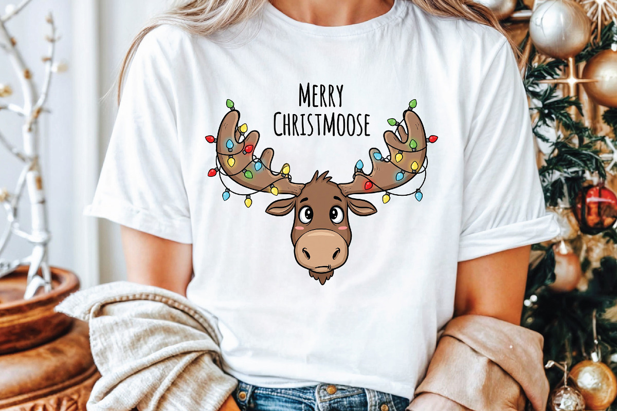 Merry ChristMoose Christmas Sublimat, an Illustration by Libby Wishes (Photo 3 of 5)