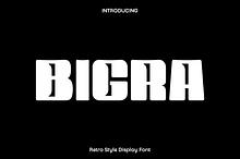 Bigra Retro Display Font