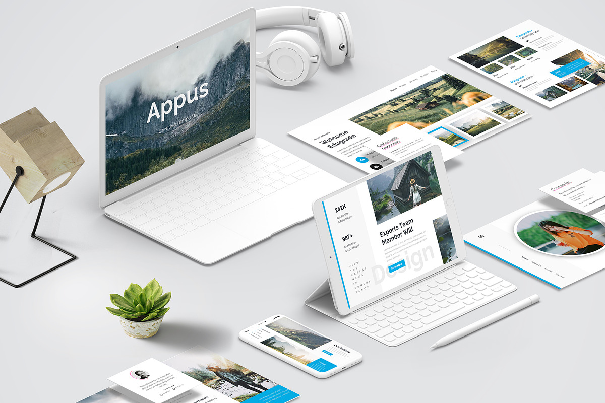 Appus Creative Google Slide Template, a Presentation Template by One Percent Studio (Photo 1 of 21)