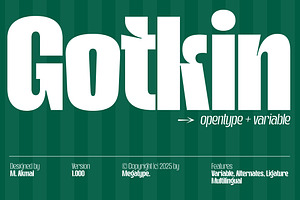 Gotkin Variable Sans Serif