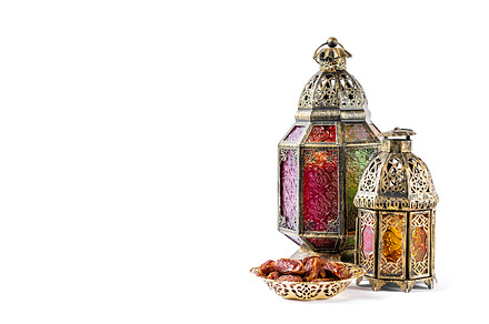 Oriental decoration lantern featuring arabic, islamic, and ramadan, a Holiday Photo by LiliGraphie