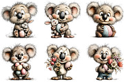 Whimsical Easter Koala Clipart, an Illustration by Sublimation Artist (Thumbnail 6 of 7)