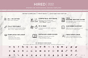 1 Page Resume Template, CV for Word, a Resume Template by HIRED Design Studio (Thumbnail 8 of 10)
