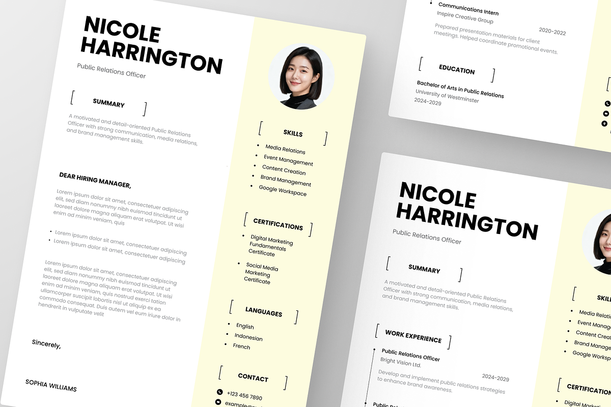 Modern ATS CV Resume, a Resume Template by Annora Studio (Photo 6 of 6)