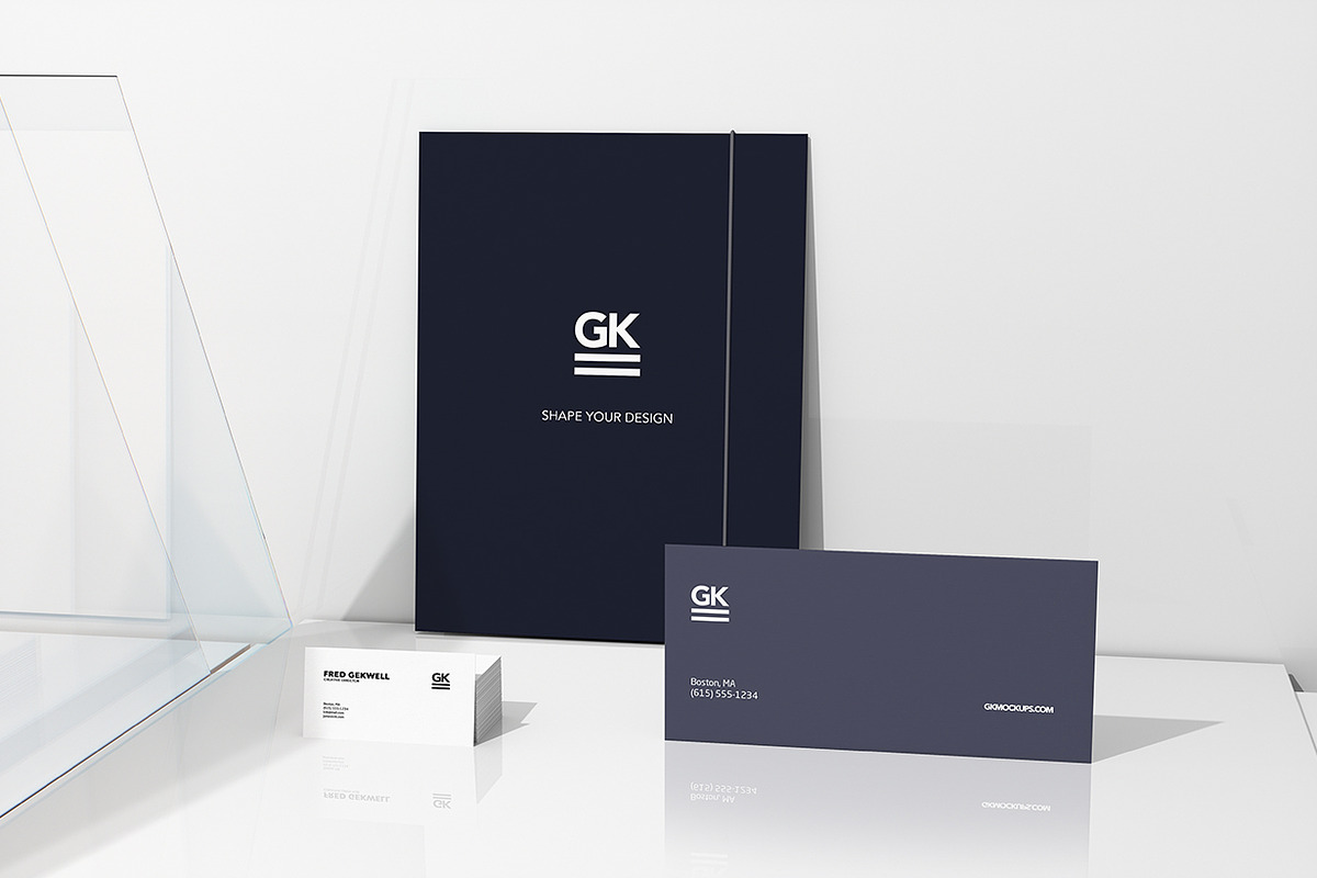 Glass Branding Mock-up, a Product Mockup by GK Creative (Photo 4 of 14)