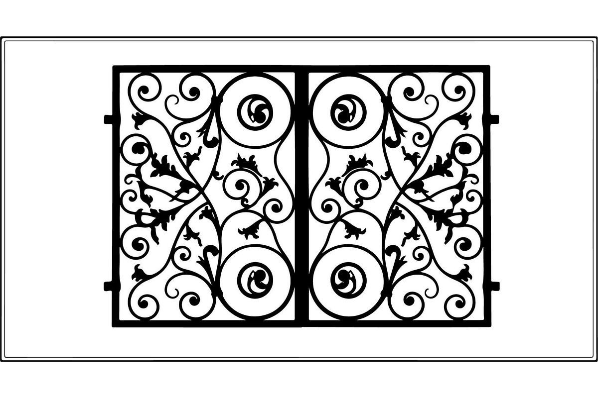 Vintage Scroll Gate Panel Bundle, a Decorative Illustration by Creativeshirt (Photo 20 of 20)