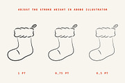 Christmas Hand Drawn Illustrations, a Seasonal Illustration by NatalieArtShop (Thumbnail 12 of 13)