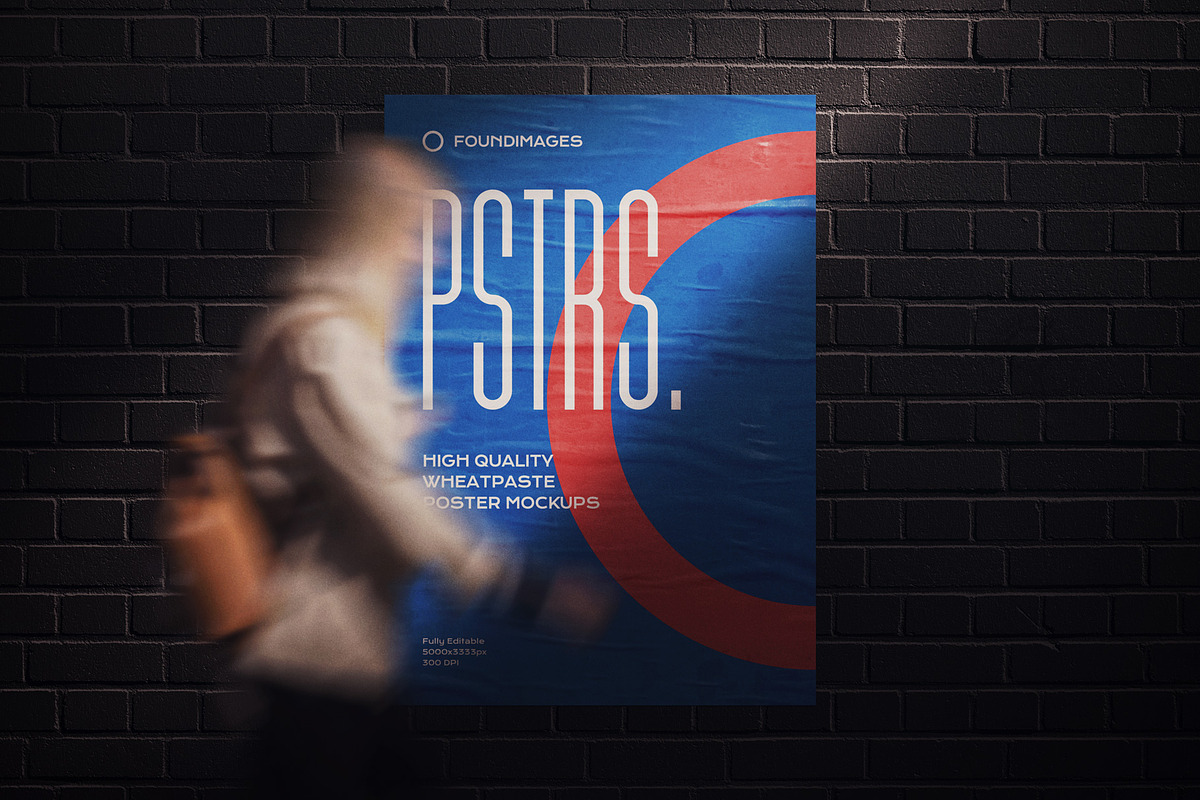 50 poster mockup bundle glued paper, an Advertising Mockup by FoundImages (Photo 50 of 55)