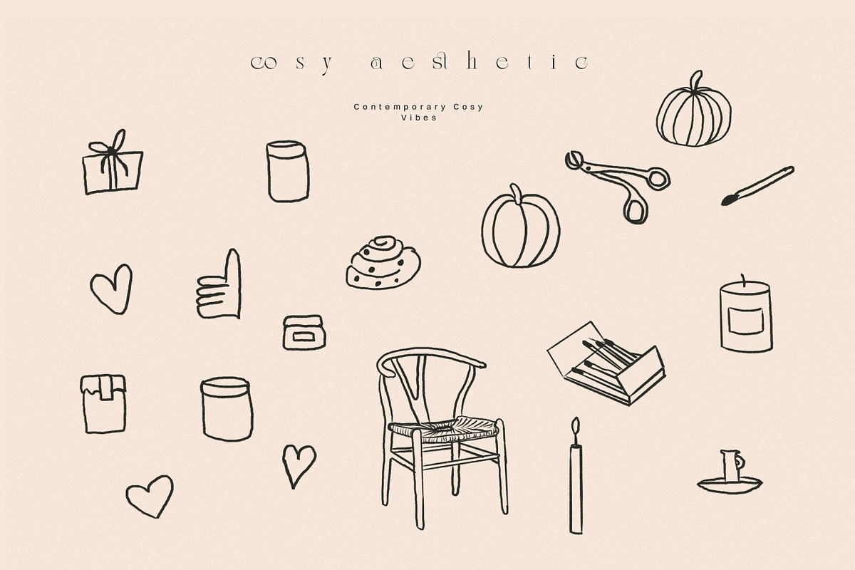 Hand Drawn Autumn Line Art Icons, an Object Graphic by Laras Wonderland (Photo 10 of 11)