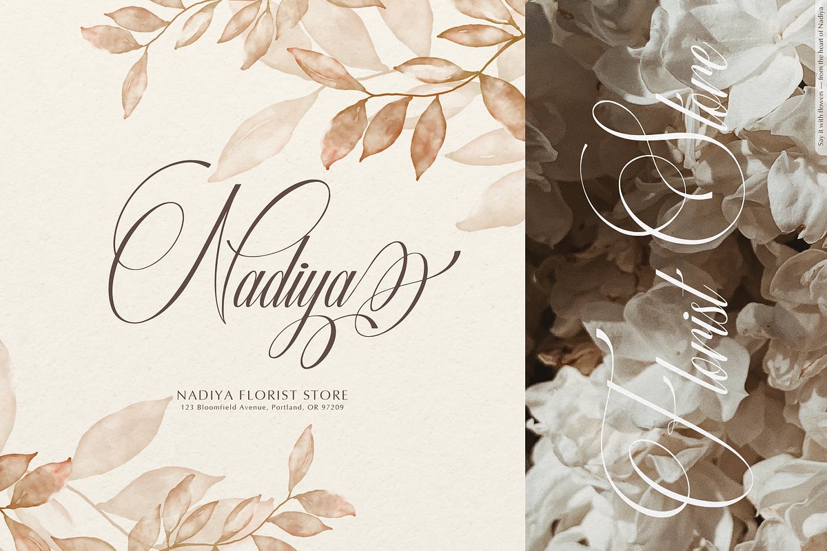 Miss Roderick | Wedding Calligraphy, a Script Font by Denustudios (Photo 9 of 12)
