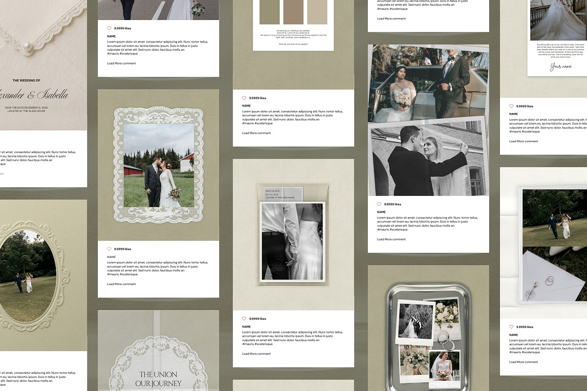 Quiet Luxury Bridal Kit, a Social Media Template by Pani Temp. (Photo 12 of 17)