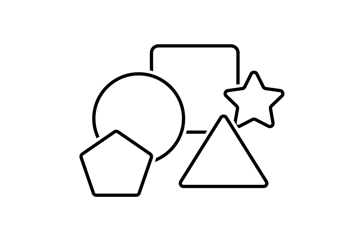 Shapes black line icon, an Outline Icon by Web Incredible