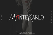 MonteKarlo Serif font family., a Serif Font by Luxfont (Thumbnail 1 of 9)