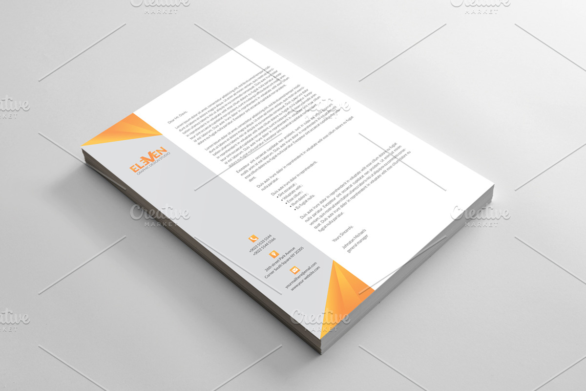 Corporate Letterhead, a Stationery Template by BettyDesign (Photo 5 of 7)