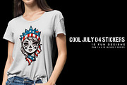Cool July 04 Stickers, an Object Graphic by Digital Art Creations (Thumbnail 4 of 6)