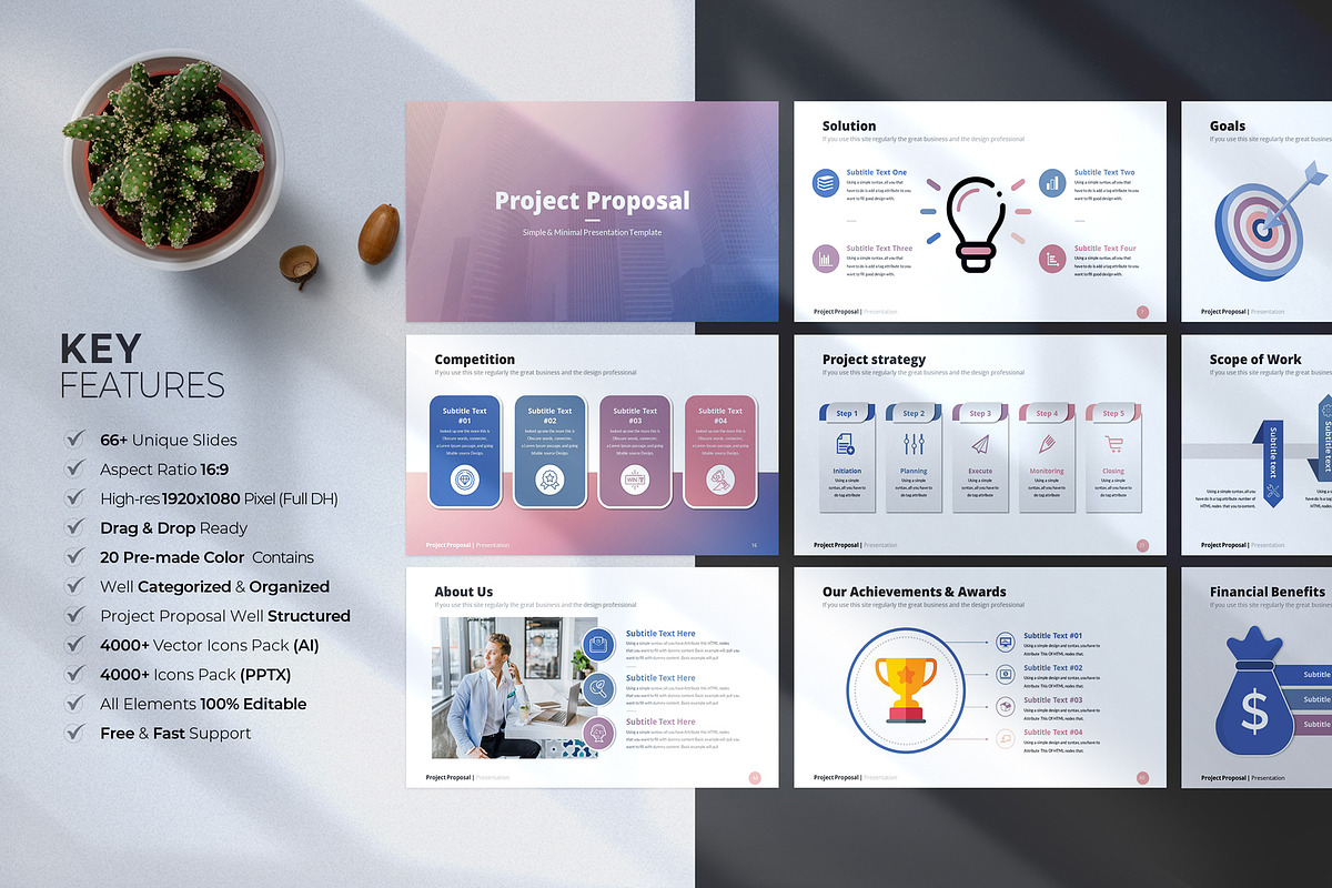 Project Proposal Google Slides, a Presentation Template by WhiteGraphic (Photo 4 of 12)