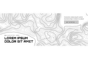 Pattern digital map line layer, a Technology Illustration by RDShop