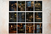 Noir Movie Backdrops Digital Papers, a Background Graphic by ThatsDesignArt (Thumbnail 11 of 13)