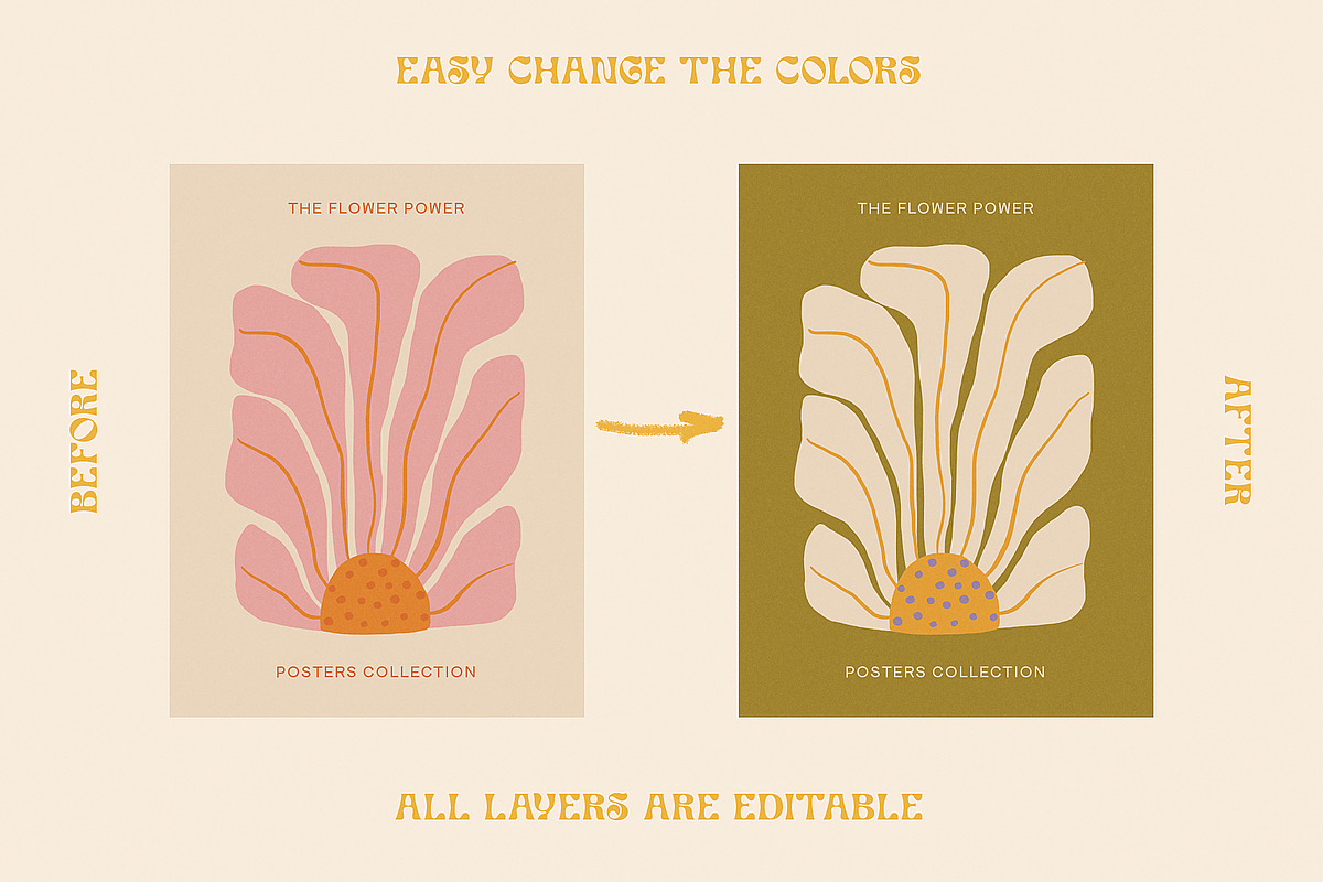Retro Posters Groovy Flower Market, an Object Graphic by Ayya Studio (Photo 13 of 13)